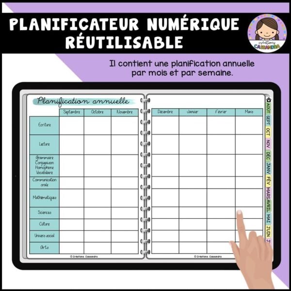 Planificateur numérique réutilisable - Coloré – Image 4