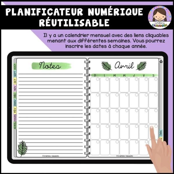 Planificateur numérique réutilisable - Coloré – Image 5