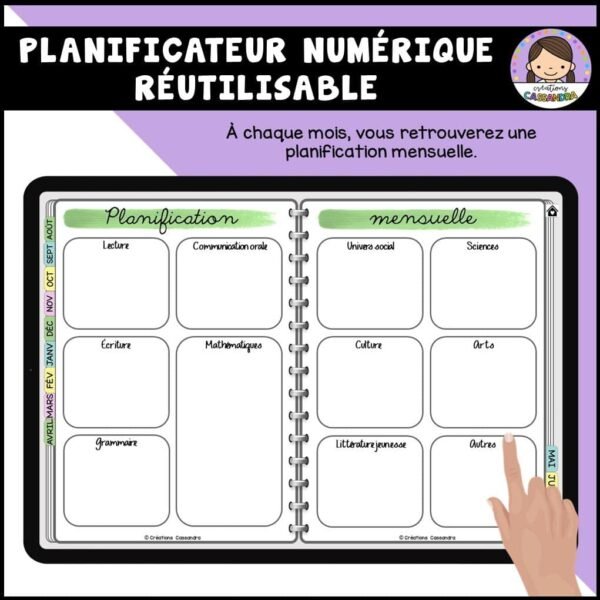 Planificateur numérique réutilisable - Coloré – Image 6