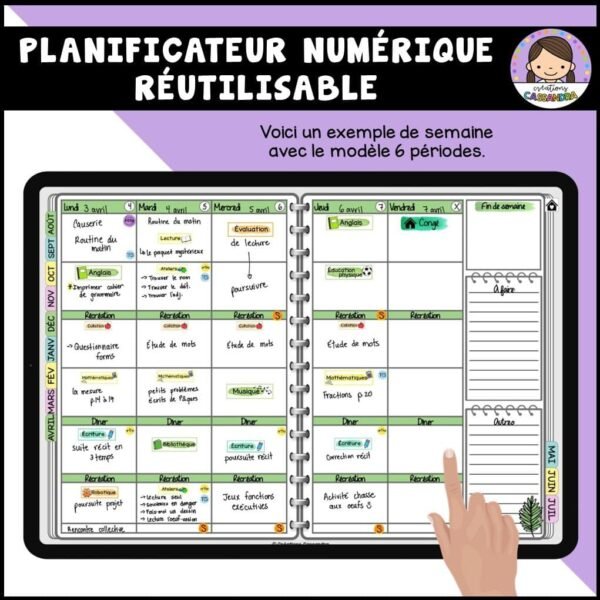 Planificateur numérique réutilisable - Coloré – Image 8