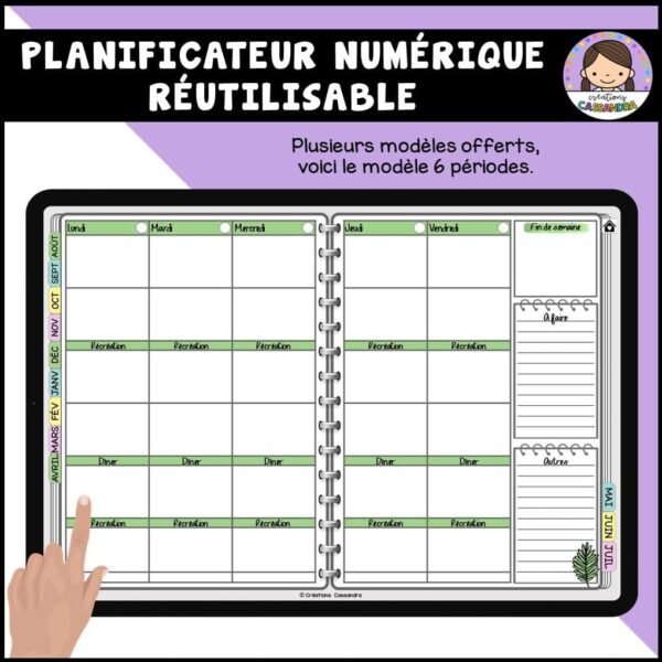Planificateur numérique réutilisable - Coloré – Image 9