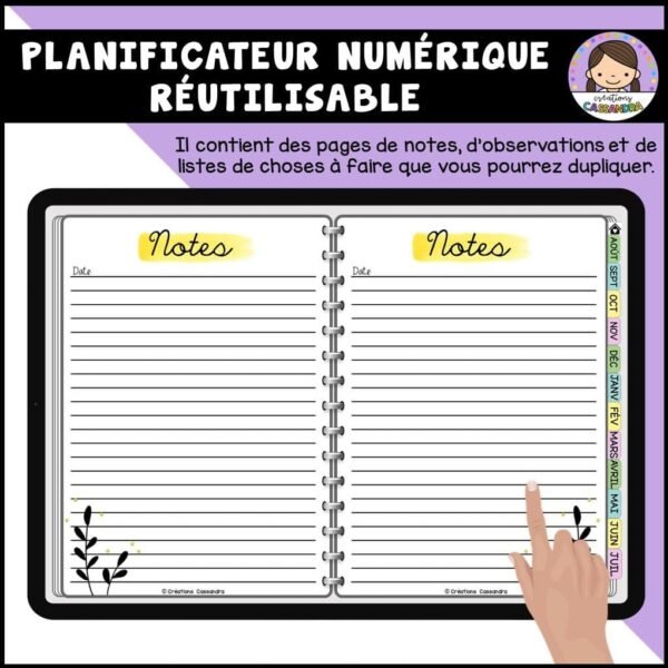 Planificateur numérique réutilisable - Coloré – Image 11