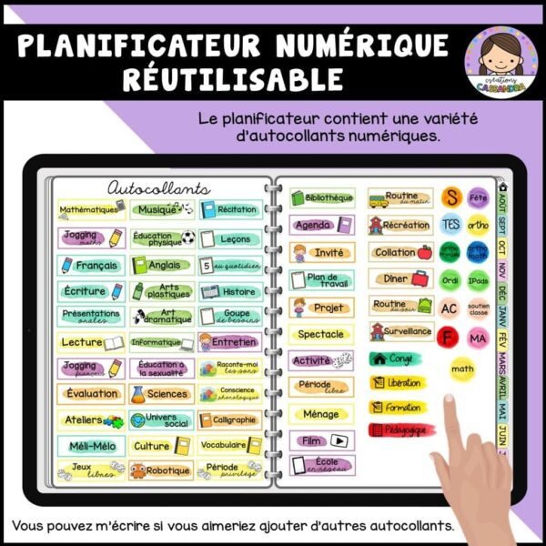 Planificateur numérique réutilisable - Coloré – Image 13