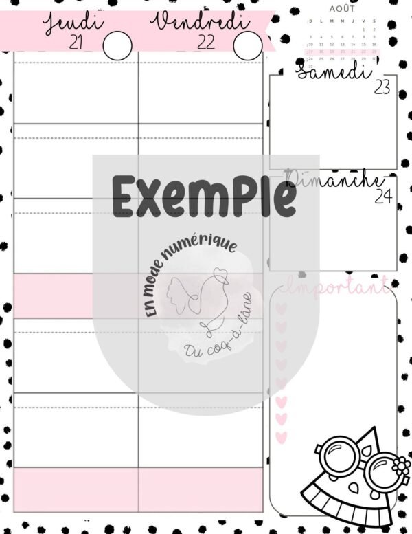 Planificateur à imprimer – Image 9