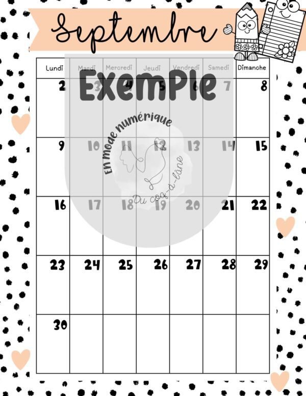 Planificateur à imprimer – Image 11