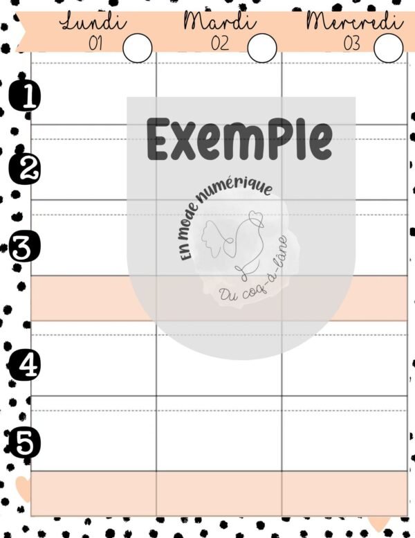 Planificateur à imprimer – Image 12