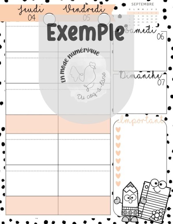 Planificateur à imprimer – Image 13