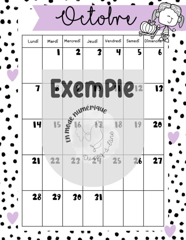 Planificateur à imprimer – Image 15