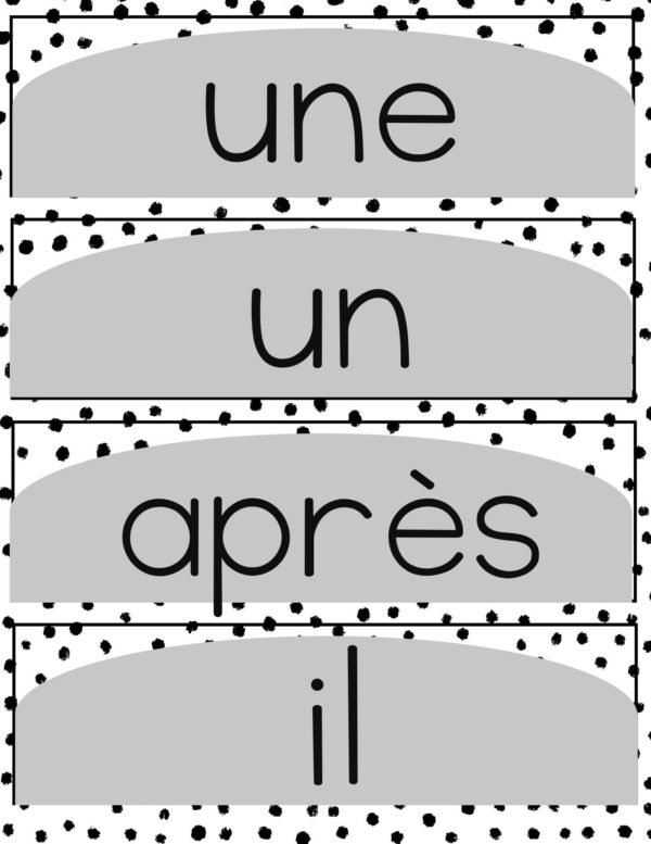 Garde-robe des mots 1re année – Image 3