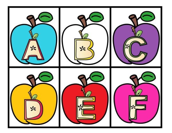 Chasse aux lettres majuscules - Thème des pommes – Image 2