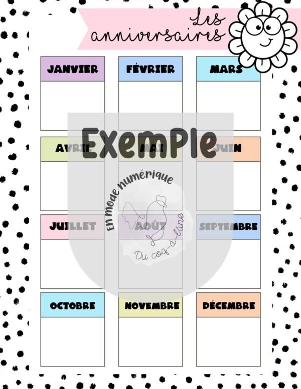 Planificateur à imprimer – Image 5