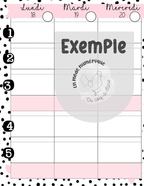 Planificateur à imprimer – Image 8