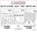 Cahier des lettres - 1re année
