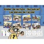 Atelier de lecture: Qui suis-je? (thème scolaire)
