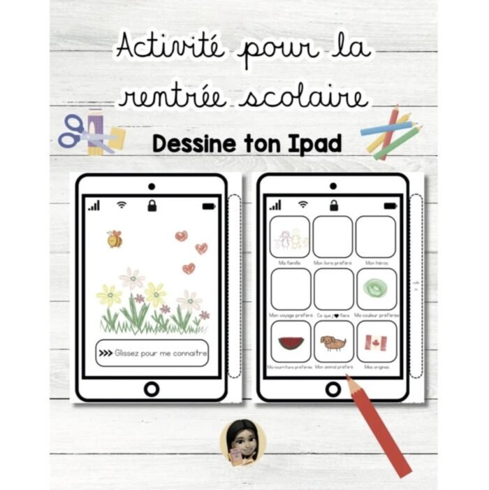 Activité pour la rentrée - Dessine ton Ipad – Image 1