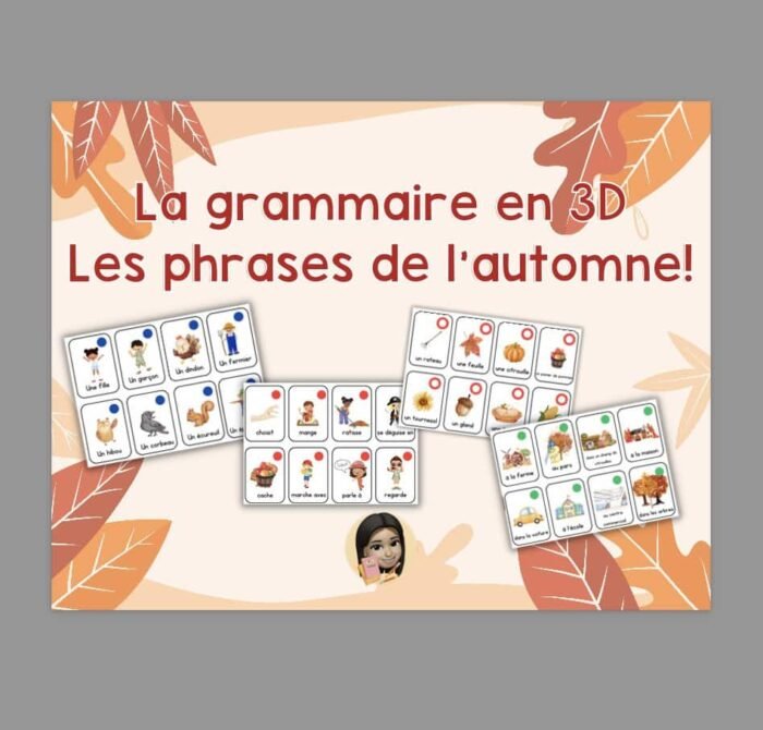 Atelier grammaire en 3D - l'automne – Image 1