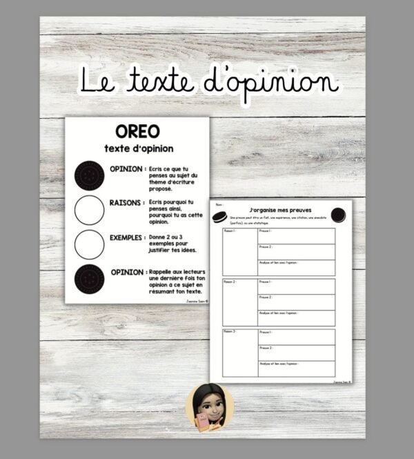 Gabarit - Plan d'un texte d'opinion (OREO) – Image 1