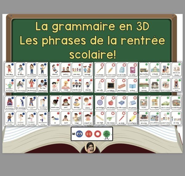 Grammaire en 3D - les phrases de la rentrée scolaire – Image 1