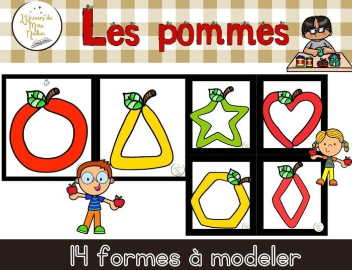 Les formes à modeler - Les pommes – Image 1