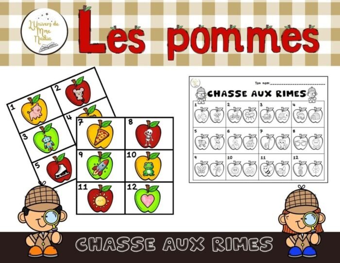 Chasse aux rimes - Les pommes – Image 1