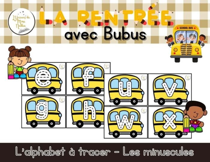 Bubus -Lettres minuscules à tracer – Image 1