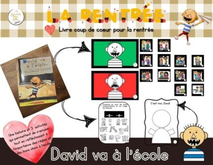 David va à l'école