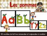 Alphabet à modeler - Les pommes