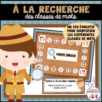 Jeu - À la recherche des classes de mots