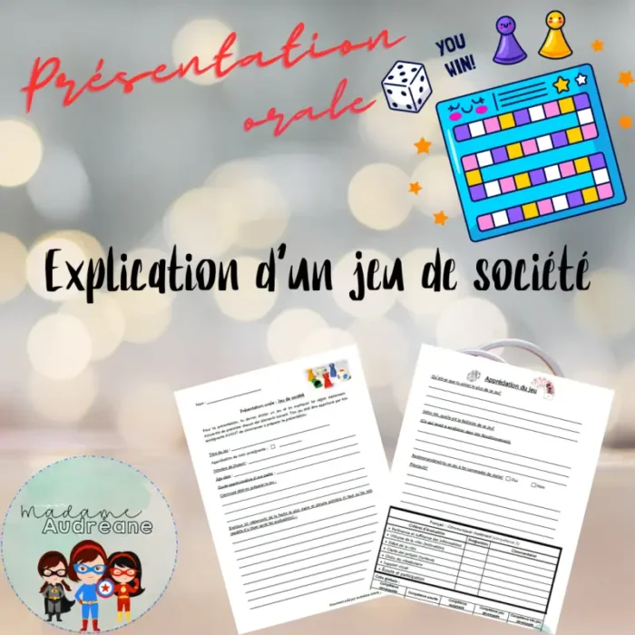 Présentation orale : Jeu de société – Image 1