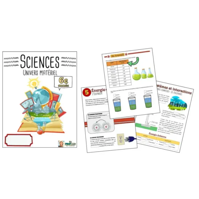 Cahier de science – Univers matériel (3e cycle) | + corrigé – Image 1