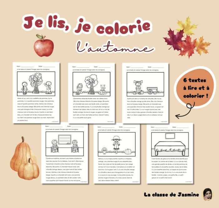 Je lis, je colorie (l'automne) – Image 1