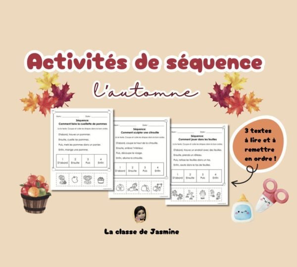 Activités de séquence – L'automne (1er cycle) – Image 1