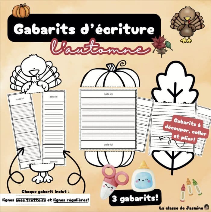 Gabarits d'écriture - l'automne – Image 1