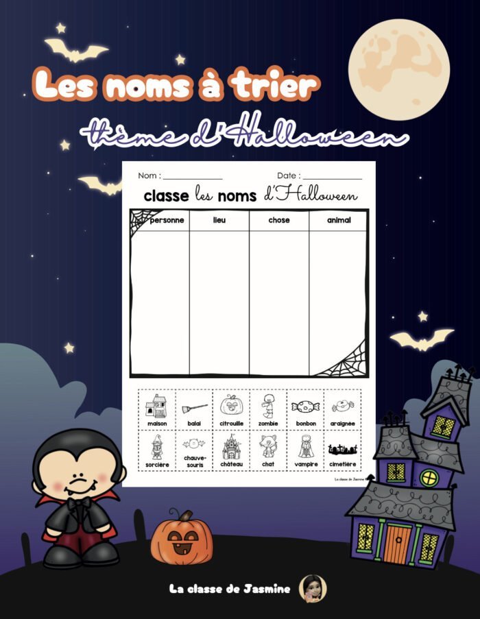 Les noms à trier: Halloween – Image 1