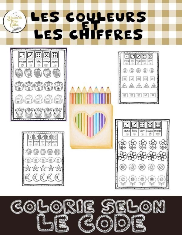 Colorie selon le code – Image 1
