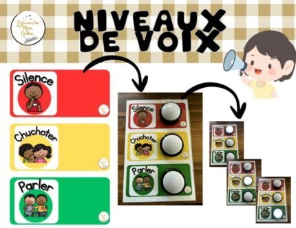 Niveaux de voix - Feu de circulation