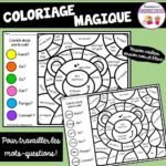 Coloriage magique - Les mots-questions