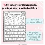 Cahier d'activités d'octobre Halloween – Image 2