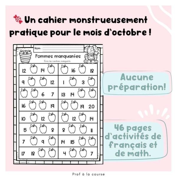 Cahier d'activités d'octobre Halloween – Image 2