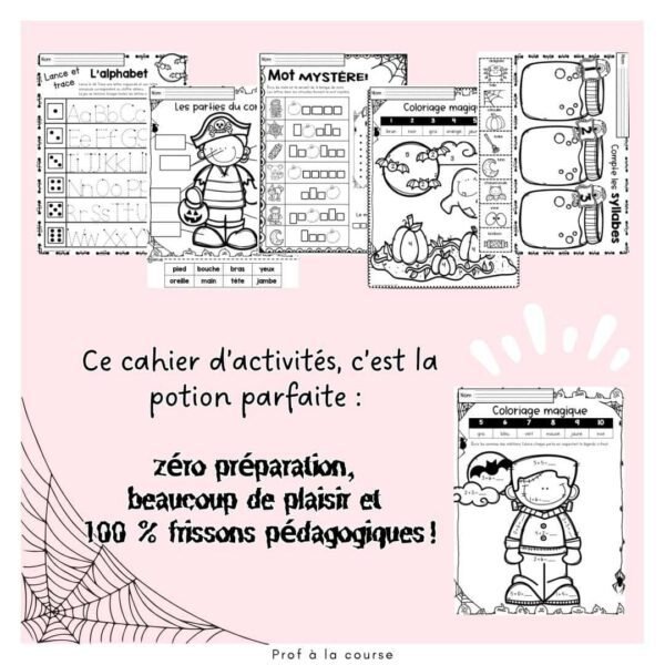 Cahier d'activités d'octobre Halloween – Image 3