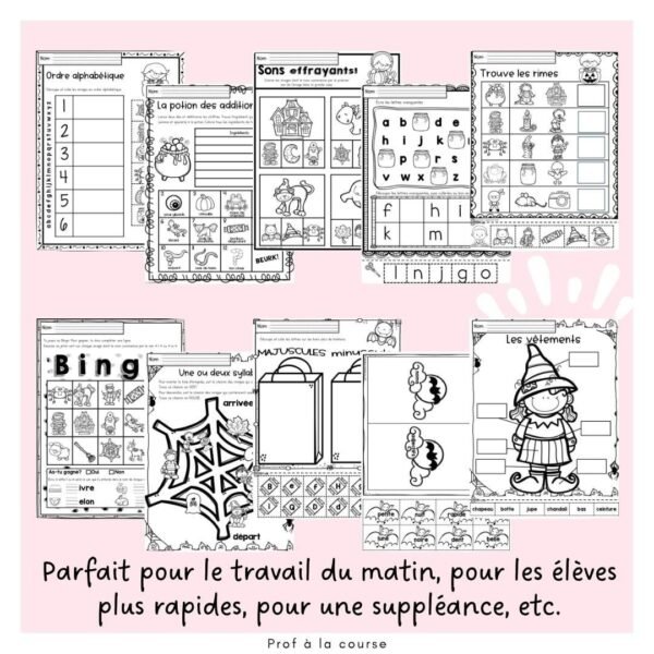 Cahier d'activités d'octobre Halloween – Image 4