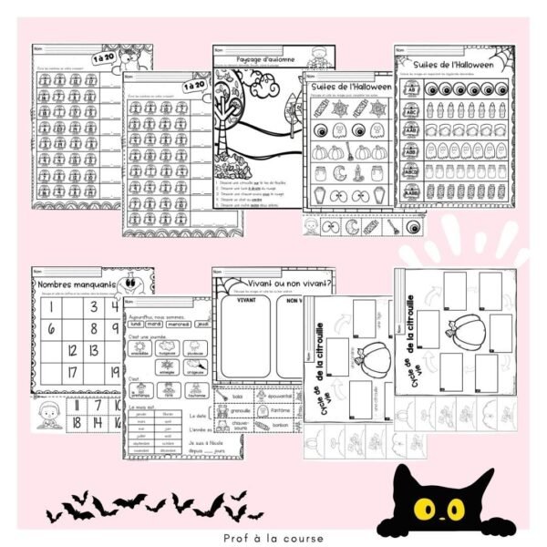 Cahier d'activités d'octobre Halloween – Image 6