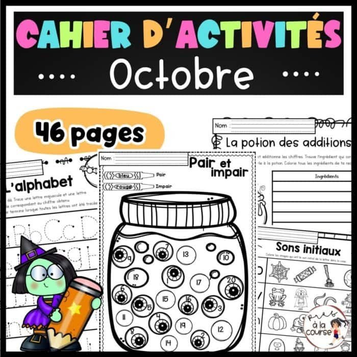 Cahier d'activités d'octobre Halloween – Image 1