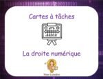 Cartes à tâches : la droite numérique (trouver le pas de graduation et la distance)