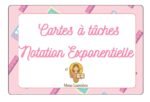 Cartes à tâches : Notation Exponentielle (Exposants à base négative)