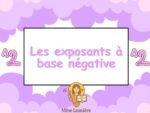 Cartes à tâches : Notation Exponentielle (Exposants à base négative)