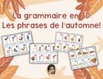 Atelier grammaire en 3D - l'automne