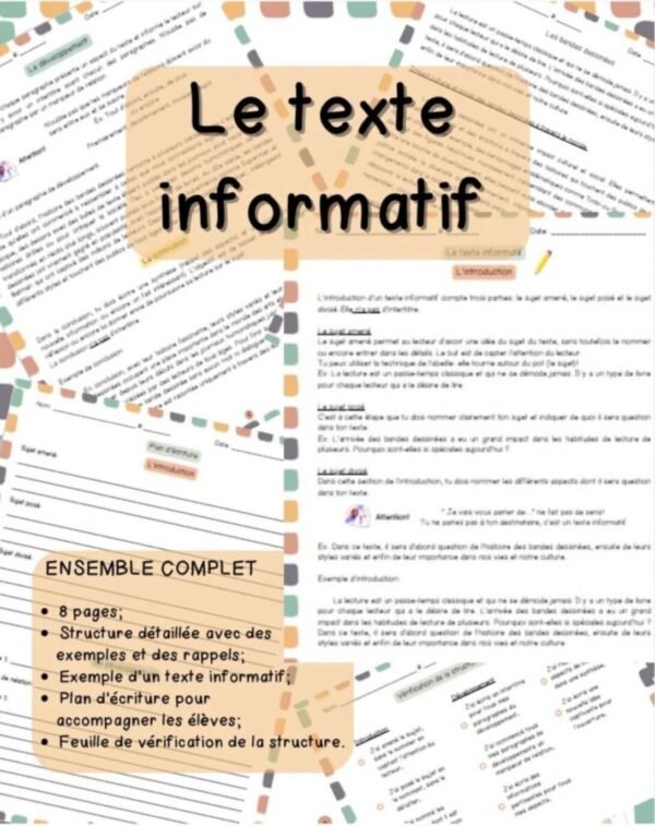 Ensemble - Le texte informatif – Image 1