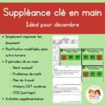 Suppléance clé en main - Décembre (2e année)