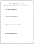 Verbe - cahier d'exercices